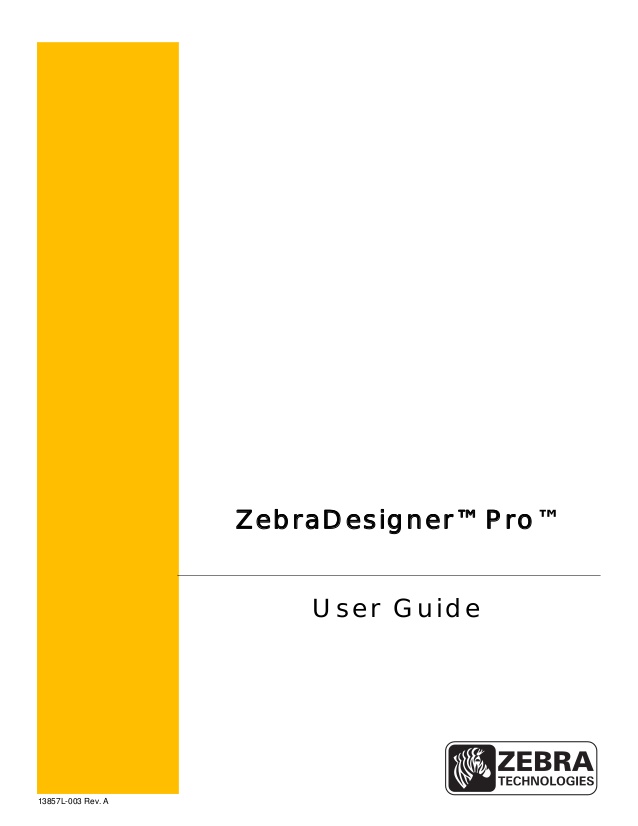 zebra designer pro manual